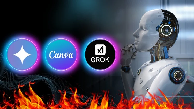 Learn Graphic Design Using AI Canva Gemini and Grok Imagine